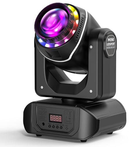 Lira LED 120W con control remoto RGBW 10 Gobos 8 colores 18 prismas juegos de luz Moving Head para iluminación Clubes Bares Disco Fiesta