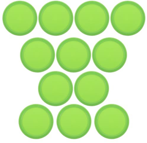 BESPORTBLE 12stücke Kunststoff-airhockey-Pucks Schieber Und Pucks Für Airhockey-Tisch Ersatz-Pucks Für Tischhockey-Spiel