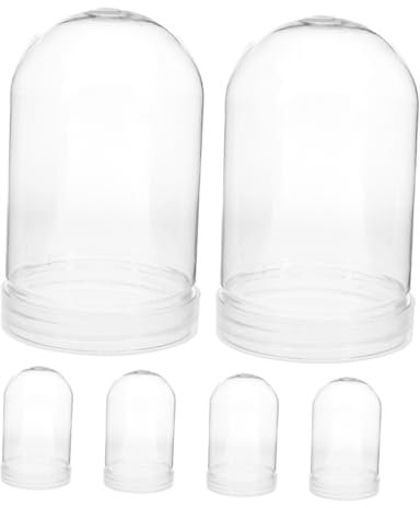 Abaodam 6stücke DIY Schneekugel Klare Wasserkuppel Mit Schraubverschluss Plastikkugeln Für Kreative Bastelideen Und Hochzeitsdekoration Für Festliche Anlässe