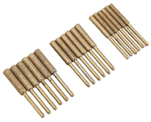 Agwuoetr 18PCS Chainsaw Sharpener Bits, Stone Chain Saw Chainsaw Sharpener for Polishing Chain Grinding Tool