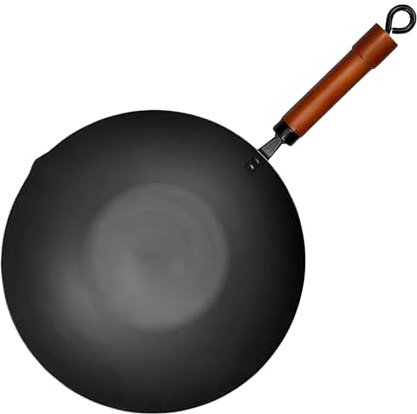 Padella in ferro, pentola giapponese non rivestita, padella antiaderente, 53 x 32 x 15,2 cm, pentola compatta da campeggio, ideale per fornelli elettrici, piani cottura a induzione, cucina, casa