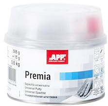 APP Premia Universal Polyester Spachtelmasse mit Härter | Auto Spachtelmasse | Kfz spachtelmasse | Hellgelb | 600 g