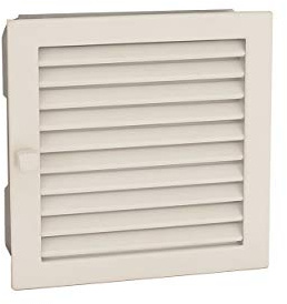 Warmluftgitter Weiß 23x23cm für Kachelöfen und Kamine