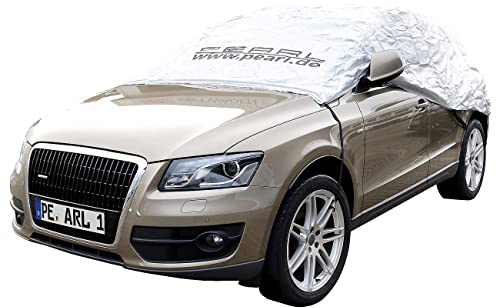 PEARL Autohaube: Premium Auto-Halbgarage für Kleinbus & Transporter, 470 x 140 x 65 cm (Halbgarage Kombi, Auto Winter, Winterschutz Hauben)