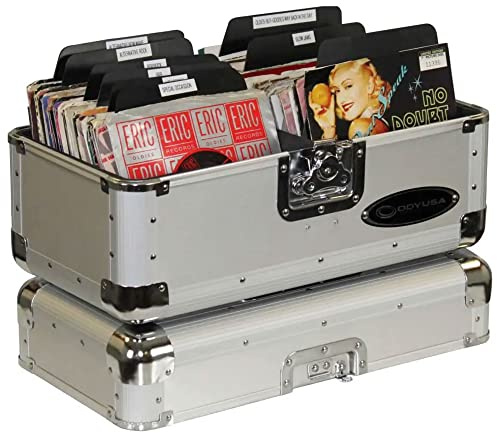 Odyssey K45120SIL Krom Series Silver Record/Utility Case for 120 7-Inch Vinyl Records