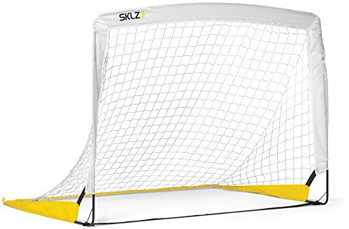 SKLZ Fussballtor Mit Tasche, Trainingsgeräte für Zuhause, Gelb/Weiss, 4Ft x 3Ft / 1,22m x 0,91m, 2er Pack