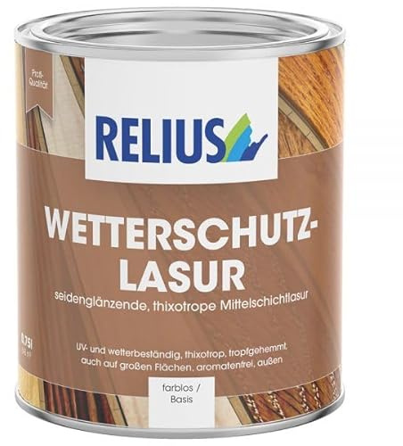 Relius Lasure de Protection Contre Les intempéries Chêne Clair 0,375 l