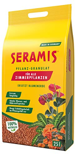 Seramis Pflanz-Granulat für alle Zimmerpflanzen, 25 l – Pflanzen Tongranulat, Blumenerde Ersatz zur Wasser- und Nährstoffspeicherung
