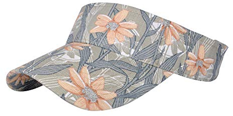 ZLYC Damen Sonnenschild Golf Visor Cap mit Klettverschluss,Khaki,Gr. Einheitsgröße