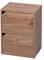 Iris Ohyama, Bibliothèque de Rangement, Meuble avec 2 Portes et 2 étagères, Montage Facile, Design, Modulable, Bureau, Chambre, Salon - Module Shelf MDB-2D -Marron Clair