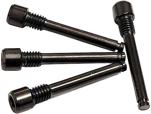 4X M4 x 26mm Titanium Bolts for Bike Cycling Disc Brake Pad Threaded Pin Inserts Screw Disc Brake Pad Pin Axle for Threaded Hydraulic Disk Caliper