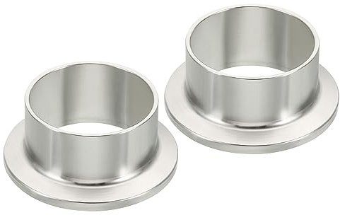 PATIKIL Tri Clamps Ferrules,38mm(1 1/2 inch) OD Compression Fitting Ferrule Long Weld Clamp Ferrule Stainless Steel Ferrule Pipe Fitting for Plumbing Refrigeration 2Pcs
