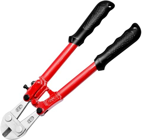 CCLIFE Bolzenschneider 300 mm Cr-Mo Schneidleistung 4 mm, Professionelle Bolzenschere mit gehärteten Backen