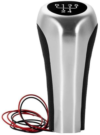 Auto Getriebekopf Schaltknauf für 3 5 6 Serie E30 E36 E46 E53 E60 E61 E63 E65 E83 E87 E90 E91 E92 X1 X3 X5 Matte Carbonfaser Schaltsack (Size : 5 Matte Red)