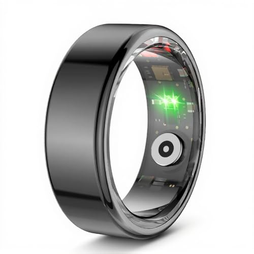 Cuifati Smart Ring Health Tracker, IP68 Waterproof Wearable Fitness Tracker for Women & Men, Sleep Heart Rate Blood Oxygen Pedometer With APP for Daily Use