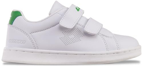 Lotto, Scarpe da Ginnastica, Bianco Verde, 35 EU