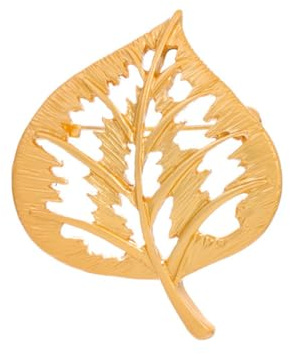 Goldene Blatt Brosche Hohl Out Blatt Broschen Für Frauen Metall Legierung Revers Pins für Hochzeit Geburtstag Party Brosche Abzeichen für Kleidung Mantel Kleidung Zubehör Schmuck Geschenk