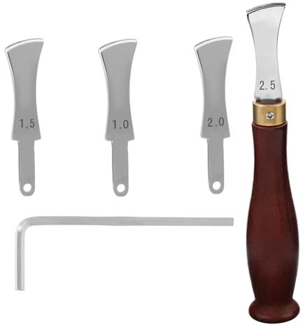 Creaser de borde de cuero - herramienta para reducir y marcar bordes en | Paseo a bordo de cuero | Herramienta para reducir y marcar bordes en | de brida
