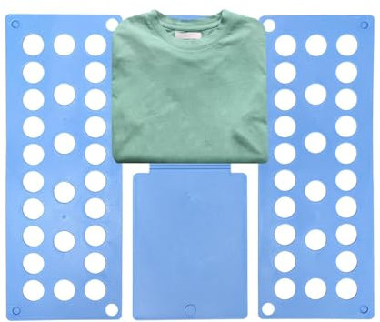 Clothes Folding Board Shirt Folding Board T Shirts Folder Easy And Fast For Adults And KidsFolding Board Laundry Folders Fast Speed Clothes Shirt Folder Organizer Fli-p Folding Board (Blue)