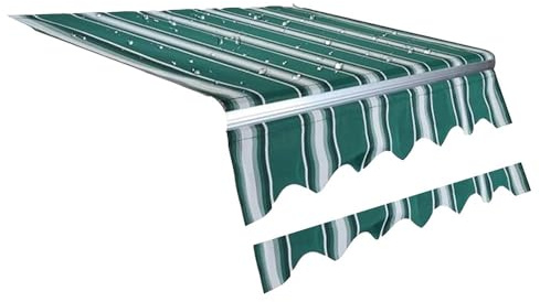 ZYXQQJ Toldo Retráctil Manual De Repuesto para Exteriores 200/250/280/300/350/400/500cm Cubierta De Sombrilla para Terraza Lona De Poliéster(Green 2,7.8x6.5ft/240x200cm)