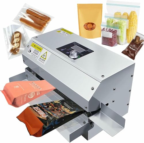 Macchina di sigillamento continua della fascia del sacchetto, Sigillatrice automatica orizzontale del sacchetto, Sigillatrice a caldo per biscotti, Macchina sigillante per film di sacchetti in PVC