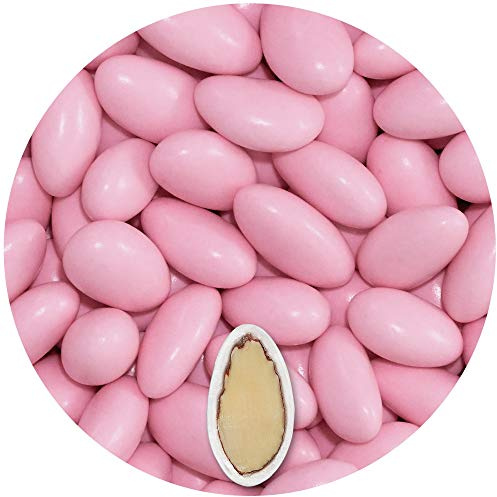 EinsSein 0,5kg Hochzeitsmandeln Gracile rosa glanz | ca. 150 Stück Premium Zuckermandeln für Hochzeit Taufe & Gastgeschenke | Mandeln Bonboniere Confetti Badem Sekeri | Taufmandeln