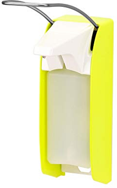OPHARDT hygiene 1417890 ingo-man plus IMP ELS P/24 Leuchtgelb Spender für Flüssigseifen und Desinfektionsmittel, 500 ml