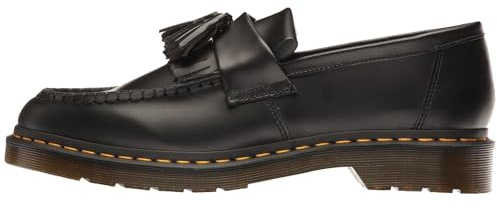 Dr. Martens Tassel Loafer, Mocassino Unisex-Adulto, Black Smooth, 43 EU