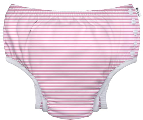 green sprouts Girls Swim Diaper Pink Pinstripe, 24 Months
