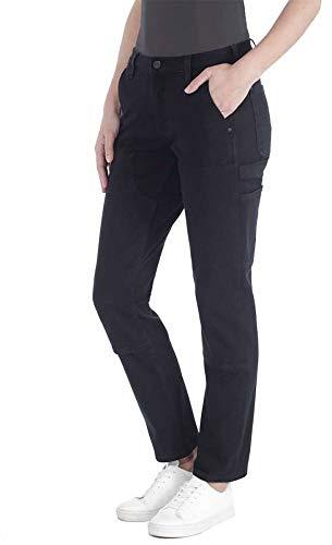 Carhartt Womens Rugged Flex Twill Work Utility Pants, Black, 6 US