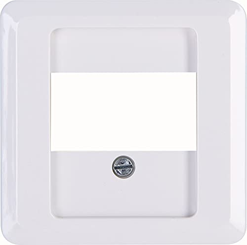 Kopp HK02 TAE Cover, 1-3 Ports (or 2-Way USB Socket), Colour: Arctic White, Pack of 5, 358113005