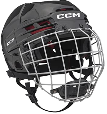CCM Tacks 70 Helm Combo Senior, Größe:M, Farbe:Schwarz