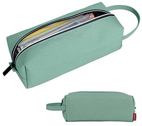 Fmeida Astuccio Grande, Astuccio Scuola Grande Capacità, Astuccio Portamatite per Studenti Bambina Ragazze Ragazzi, Astucci Matite Ufficio Organizer - Verde