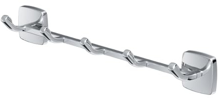 AM.PM Gem 5er-Set Handtuchhaken - Wandmontage Edelstahl Haken für Badezimmer, Kleiderhaken, Chrom (AGA35900)