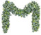 SOMYTING Lot de 2 guirlandes d'eucalyptus artificielles – 1,8 m imitation argent pour décoration murale de mariage