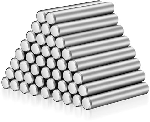 44x Supports d'Étagère Ø6x40mm Goupille Cylindrique, Fixations pour Étagères de Meubles, Supports en Acier Inoxydable pour Étagères en Verre,Goupille de support d'étagère en acier inoxydable 6mm