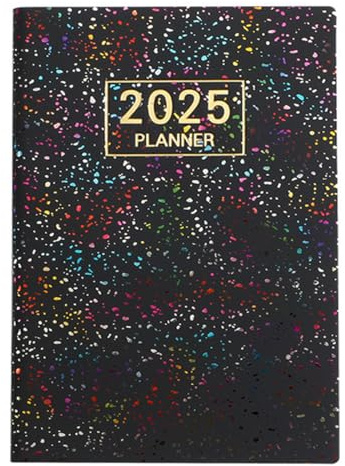 LONZIKP Minimalistischer Buchkalender - Terminplaner - Wochenplaner - Terminkalender Buch - Minimalistischer Planer Kalender - Kalender mit Feiertagen - Für mehr Organisation (A7)