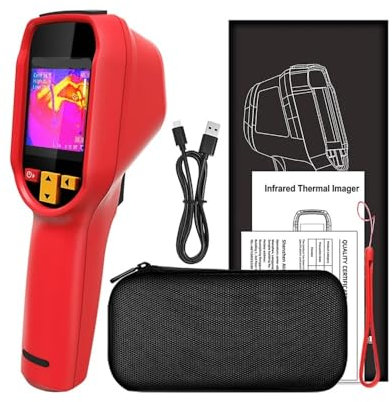 Caméra thermique infrarouge portative 240x240, imageur thermique adapté à l'inspection automobile des fuites de chauffage des tuyaux