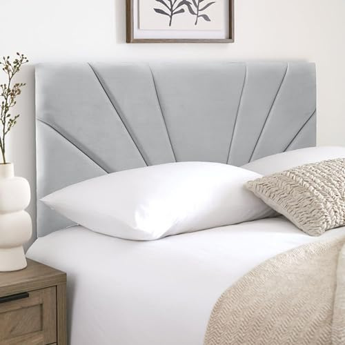 HB-1 Headboards for Beds – Butterfly 24'' Divan Bed Headboard – Headboards for Divan Beds, Bedroom & Hotel Furniture, Elegant Soft Plush Fabric Head Board