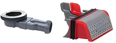 Wirquin lot de 2 : 1 bonde de douche extra-plate Slim ø90 mm sans dôme + 1 membrane Slim+ avec filtre à cheveux compatible Slim