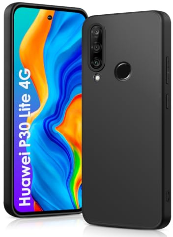ICEDIO Soft Silikon Hülle für Huawei P30 Lite 4G 6.15″(2019) | Soft-Touch Oberfläche, Hautfreundliches Silikon, Anti-Fingerabdruck, Stoßfest, Erhöhter Kamerarahmen, Passgenaue Aussparungen