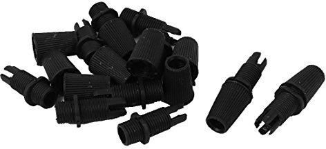 Sourcingmap Thread Adjustable Clamps Ceiling Light Cable Clips Grommet Black 10pcs
