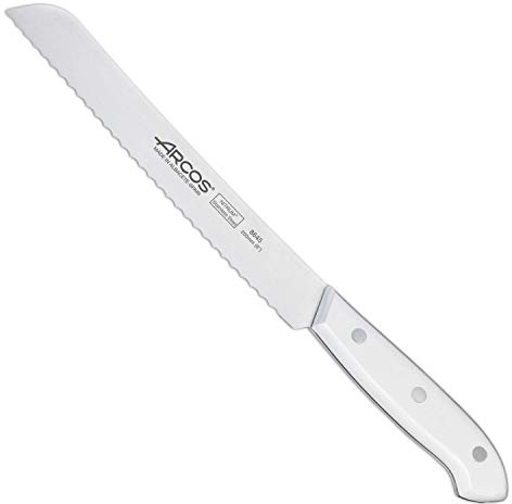 Arcos Montblanc, Cuchillo Panero, Acero Inoxidable Nitrum 200 mm, Mango Polioximetileno, POM Blanco