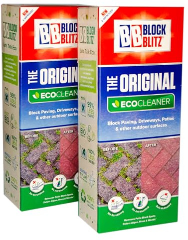 Block Blitz Block Paving Cleaner. 4x 390g Pouches