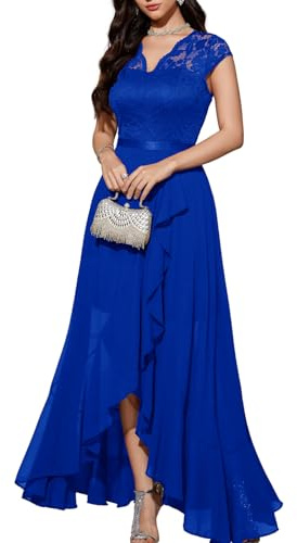 Bbonlinedress Abiti da Sera Manica Lunga Elegante delle Donne Festive Prom Dress Estate Chiffon Abito da Damigella d'Onore Partito Abito da Ballo