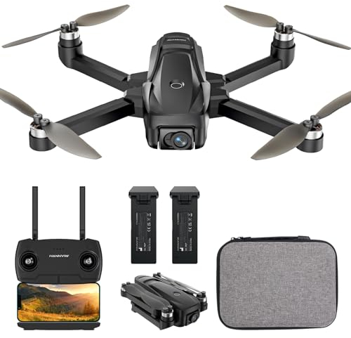 HANNVIW H330S GPS Drohne mit Kamera 4k für Erwachsene, RC Quadrocopter 5G FPV übertragung, Unter 249g, Bürstenloser Motor, Langstrecke, Smart Return, Optischer Fluss, Follow-Modus Drone für Anfänger