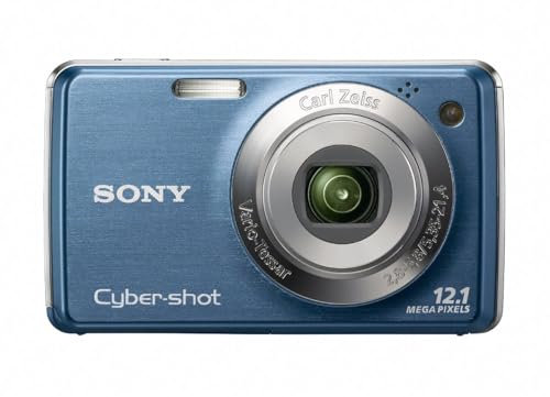 Sony Cyber-shot DSC-W230 12.1 MP Digital Camera with 4x Optical Zoom and Super Steady Shot Image Stabilization Blue (Renewed)