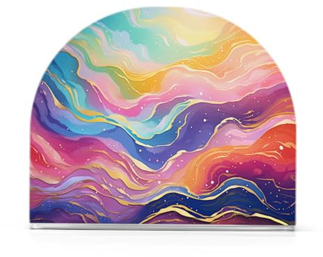 Serviettenhalter, Marmor, bunt, Tisch-Papierserviettenhalter, Acryl, Taschentuchspender, Küche, Esszimmer, Party, 1 Stück