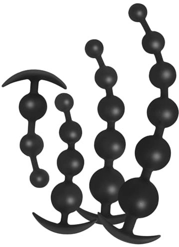 Yerbssk Silikon Analkugeln Analkette mit 3/4/5/6 Kugeln, Extra Lange Analkette Analplug Masturbator Analdildo G-Punkt Prostata Analkette Sexspielzeug Dilatator für Männer Frauen(XL)