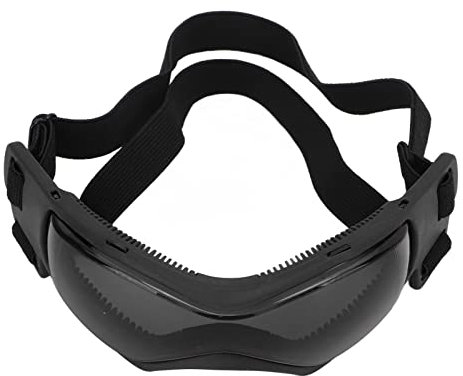 OPPWONG Hundebrille, Weicher Rahmen, Hundesonnenbrille, Outdoor-Schutz, Hundesonnenbrille, Hundebrille für Große Hunde mit Verstellbarem Riemen, für Mittelgroße und Große Hunde für (Black)